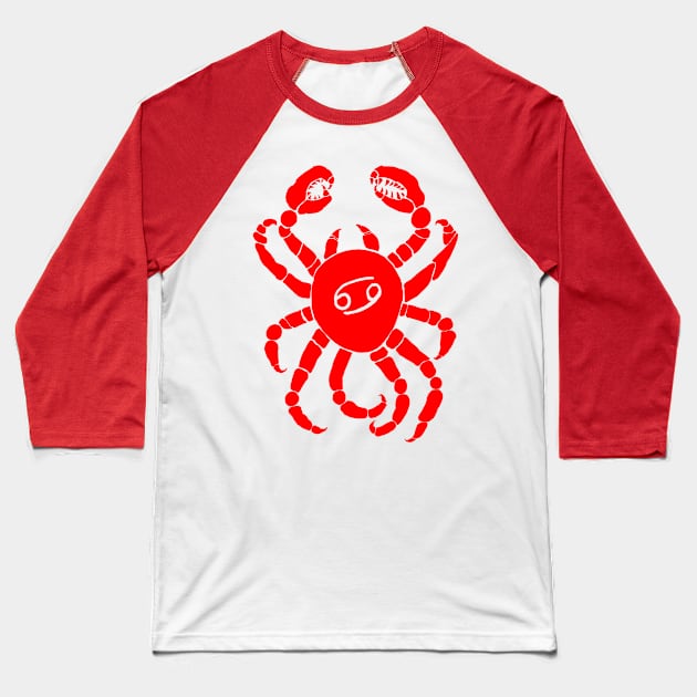 Cancer Star Sign Baseball T-Shirt by Gearysworld 